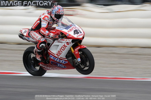 2010-05-08 Monza 1130 La Roggia - Superbike - Qualifyng Practice - Noriyuki Haga - Ducati 1098R